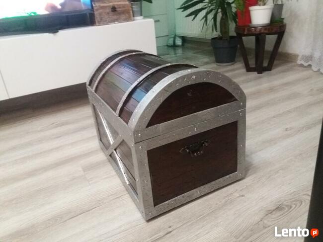 Kufer drewniany w stylu retro 53x36x40