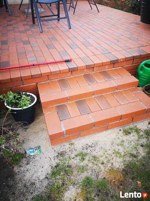 Bruk klinkierowy ceramiczny kostka brukowa czerwona