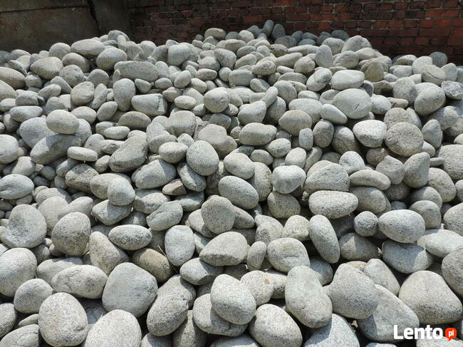 Kamień Otoczak Granitowy szary do ogrodu kamień