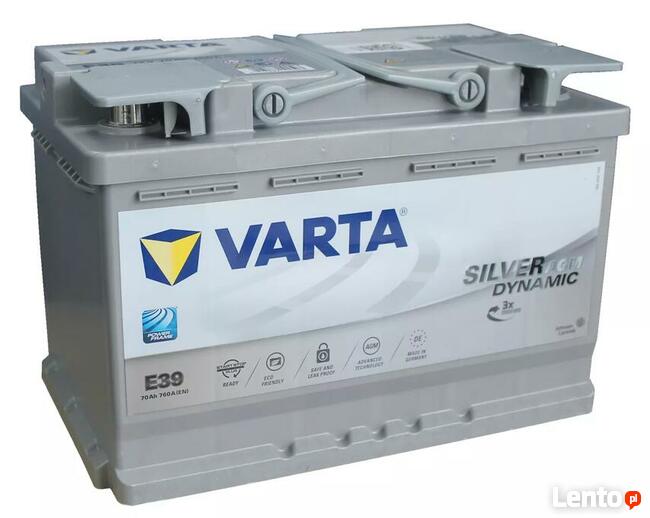 Akumulator Varta Silver Dynamic Agm E39 70Ah/760A DOWÓZ !