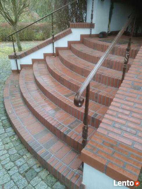 Bruk klinkierowy ceramiczny kostka brukowa czerwona