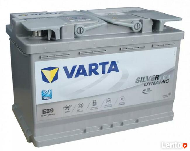 Akumulator Varta AGM A7 (E39) 70Ah/760A Darmowa wymiana !