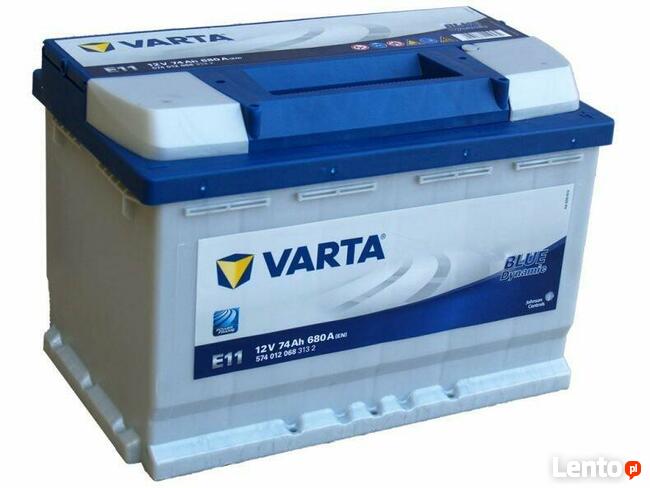 Akumulator 74Ah 680A EN VARTA Blue Dynamic E11 Prawy Plus