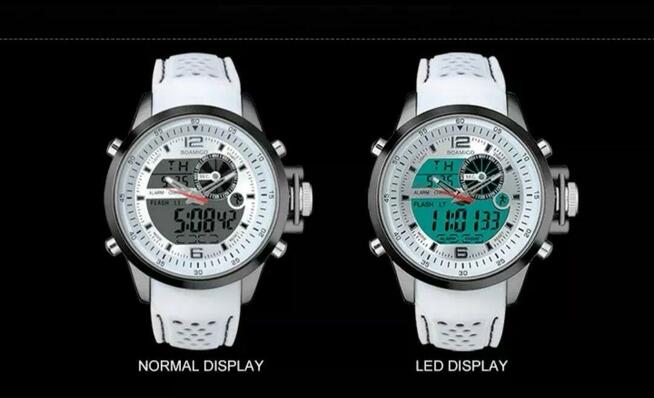 Zegarek męski BOAMIGO wodoodpor biały orgynalne pudelko NOWY