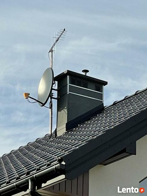 Ustawianie anten satelitarnych naziemnych DVBT Montaż Serwis