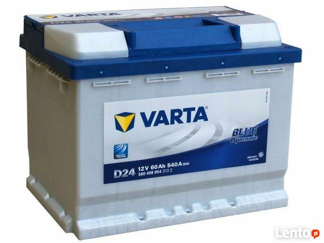 Akumulator 60Ah 540A EN VARTA Blue Dynamic D24 Prawy Plus