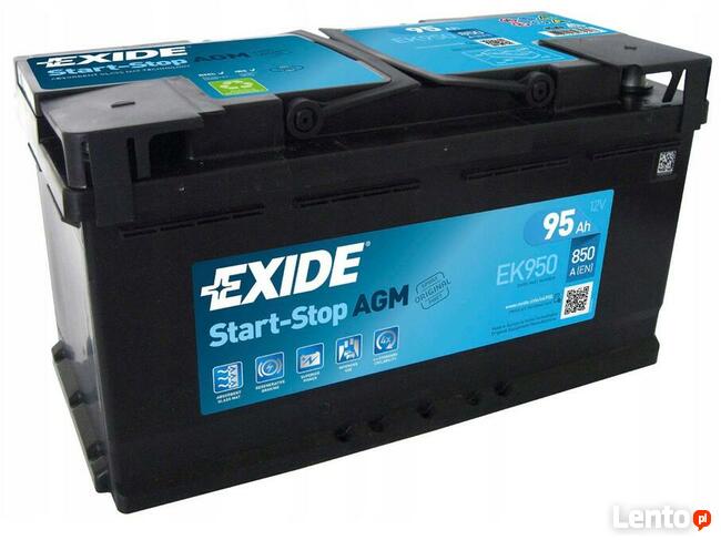 Akumulator EXIDE AGM EK950 95Ah 850A Darmowa wymiana !