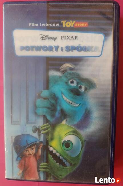 Potwory i Spółka Pixar Walt Disney film VHS