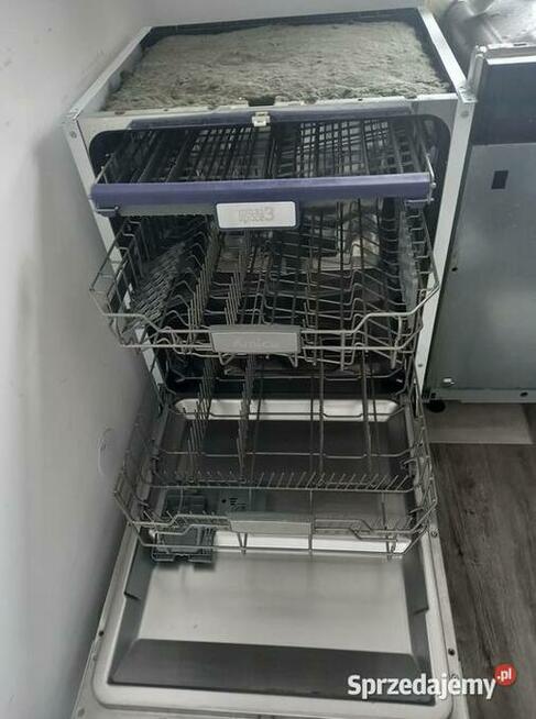 Używana zmywarka Amica ZIM 628E 60cm do zabudowy, 3 szuflady