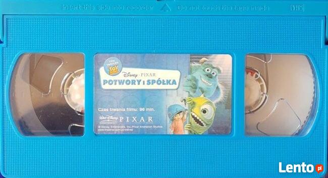 Potwory i Spółka Pixar Walt Disney film VHS