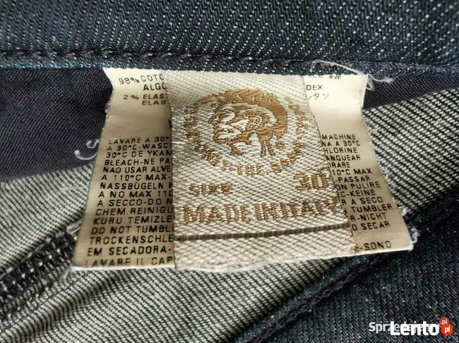 DIESEL LIV Slim wąskie rurki Stretch W30 L32 Jeansy JAK NOWE