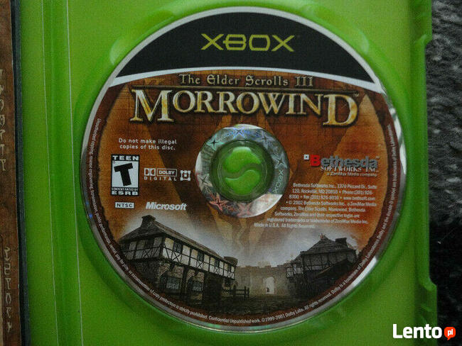 The Elder Scrolls III: Morrowind - gra na konsolę xbox