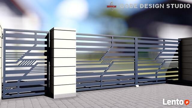 brama ogrodzenie balustrada balkon płot panel palisada Gobe