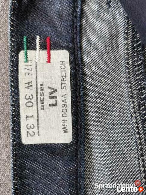 DIESEL LIV Slim wąskie rurki Stretch W30 L32 Jeansy JAK NOWE