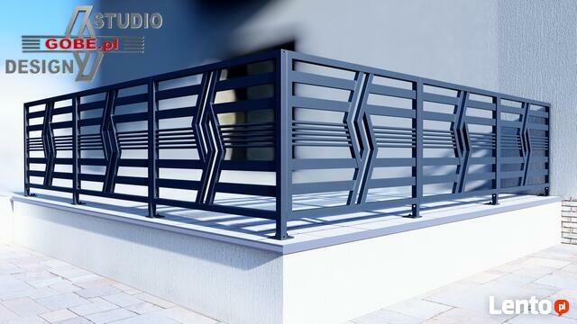 brama ogrodzenie balustrada balkon płot panel palisada Gobe