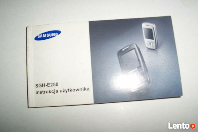 Samsung SGH-E250. Instrukcja użytkowania po polsku
