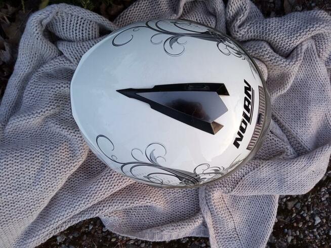 oryginalny kask motocyklowy Nolan N63/018 biały Wing S