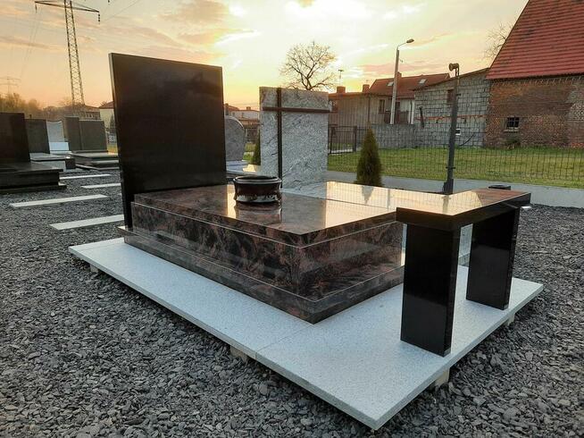 Nagrobki granitowe| Projekt 3D| Profesjonalny montaż