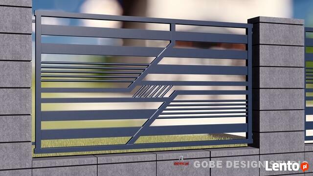 brama ogrodzenie balustrada balkon płot panel palisada Gobe