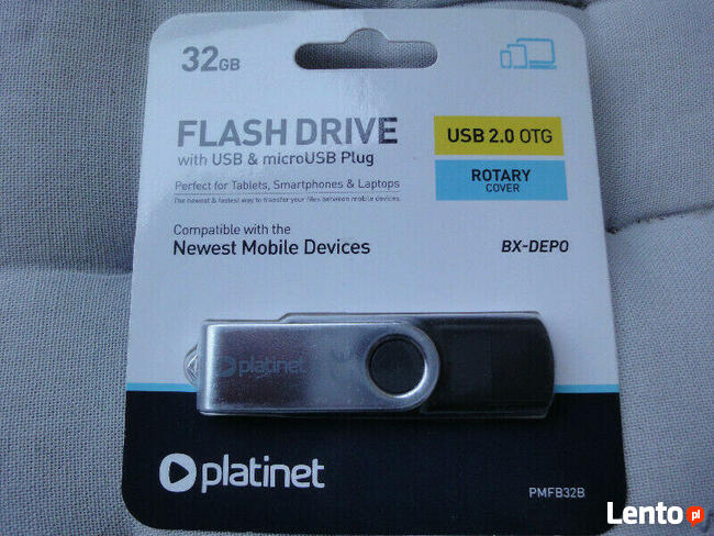 Pendrive PLATINET BX-Depo 32 GB, USB 2.0 + microUSB