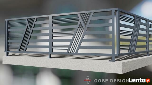 brama ogrodzenie balustrada balkon płot panel palisada Gobe