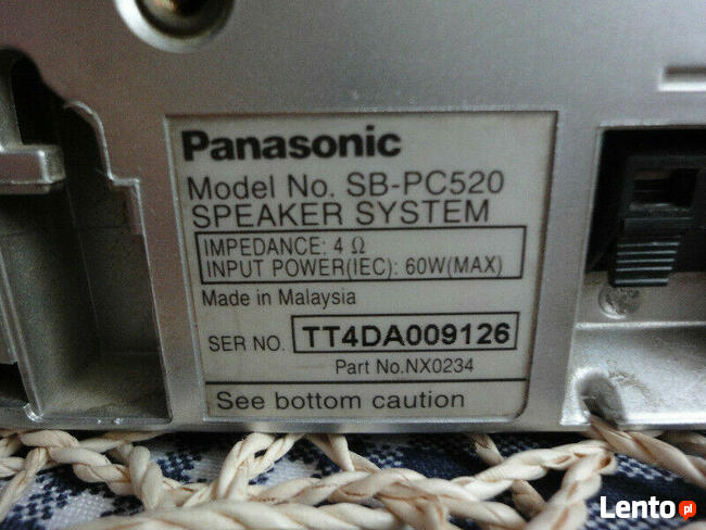 Głośniczek centralny do kina Panasonic