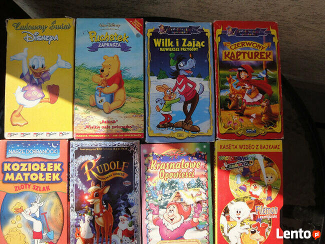 Kasety VHS z bajkami