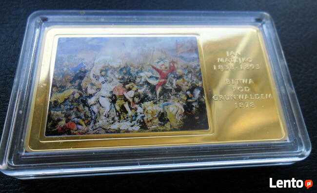 Sztabka platerowana Bitwa pod Grunwaldem