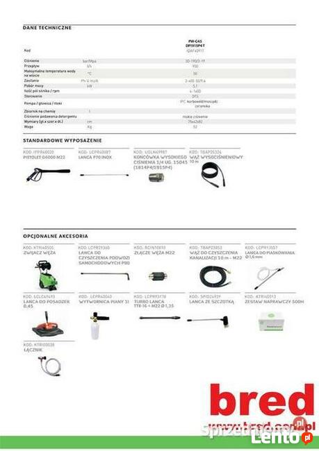 Myjka ciśnieniowa IPC Portotecnica PW-C45 190bar Profesjonal