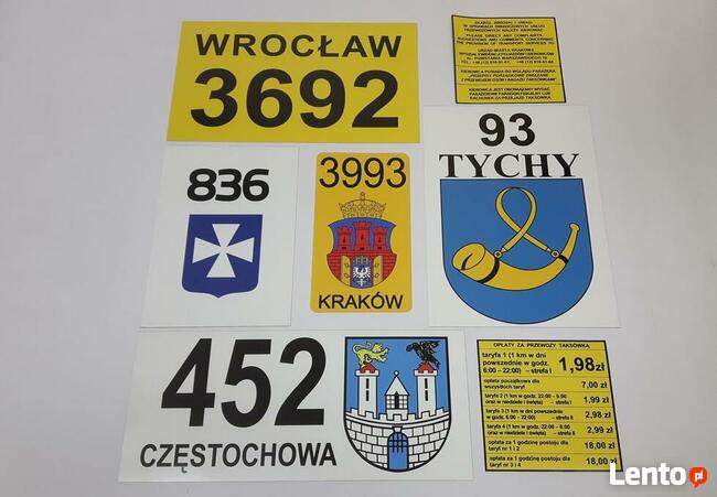 SZACHOWNICA taxi magnetyczna szachownica na taksówkę magnes