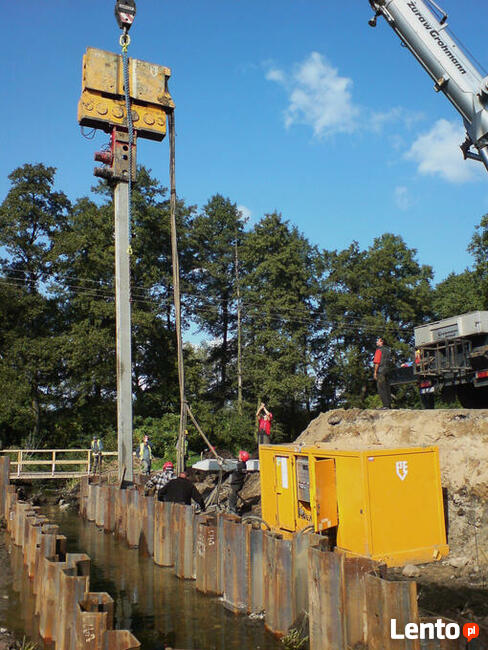 Pale betonowe prefabrykaty wibromłot - wynajem