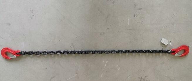 Łańcuch cięgno z hakami do napinacza mocujący transportowy