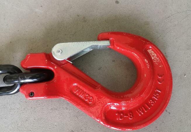 Łańcuch cięgno z hakami do napinacza mocujący transportowy