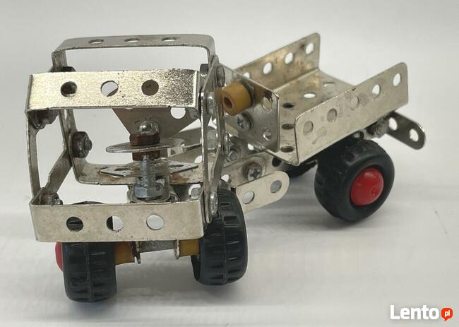 CONSTRUCTION metalowe klocki stare autko DDR