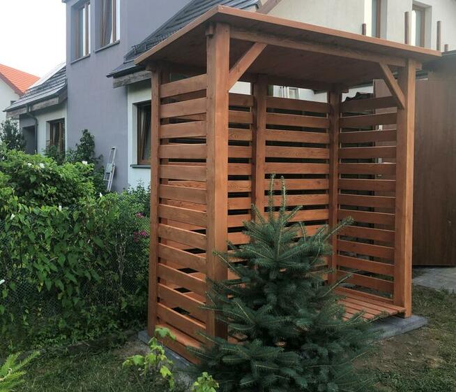Drewutnia 2 x 1,1m z dachem prostym jednospadowym