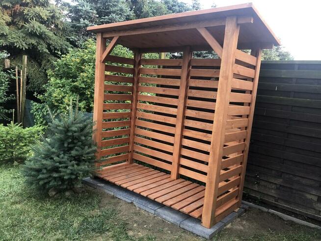 Drewutnia 2 x 1,1m z dachem prostym jednospadowym