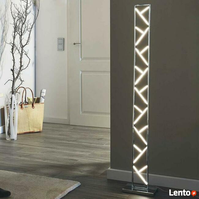 OKAZJA! Lampa stojąca LED WOFI Fox nikiel WADA!