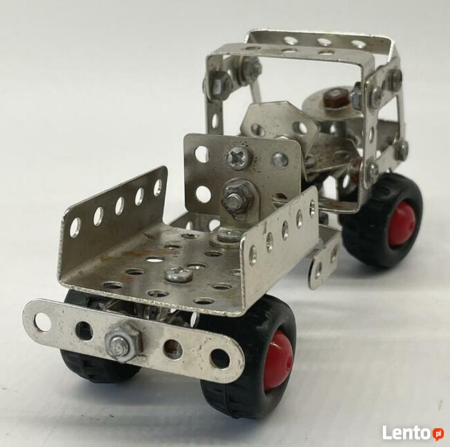 CONSTRUCTION metalowe klocki stare autko DDR