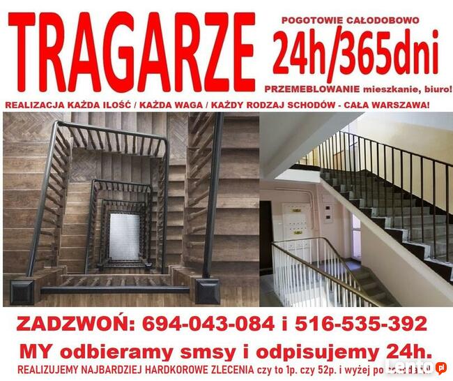 PRZEPROWADZKI TRANSPORT Tragarze bagażówka 24h fairplay