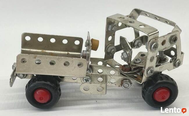 CONSTRUCTION metalowe klocki stare autko DDR