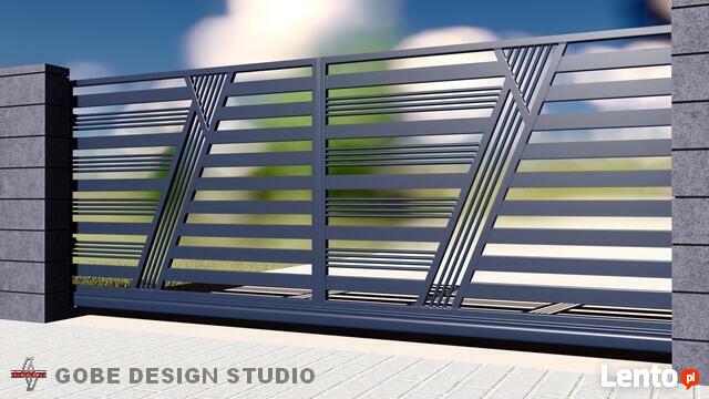 balustrady ogrodzenia bramy wjadowe metalowe przęsło panel