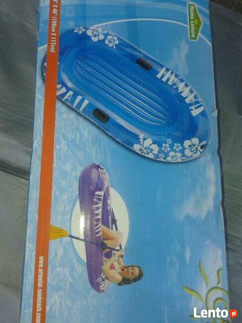 nowy ponton wiosla pompka