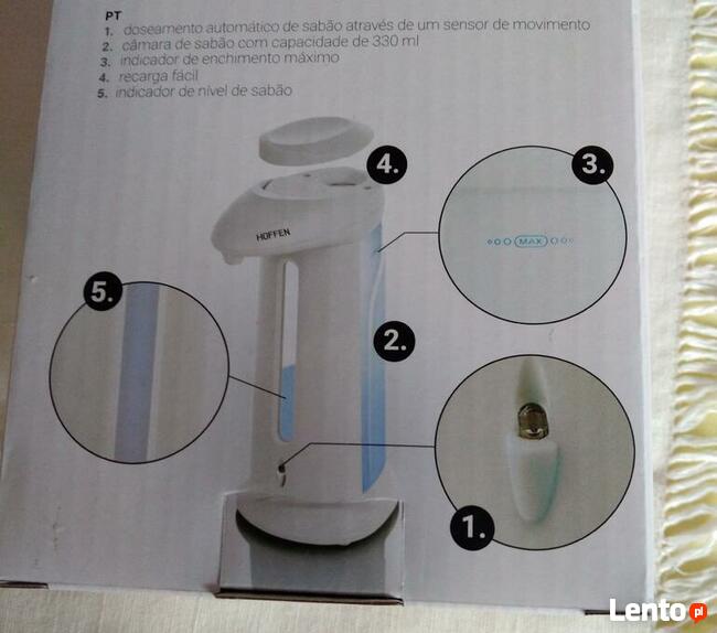 Dozownik mydła z czujnikiem ruchu