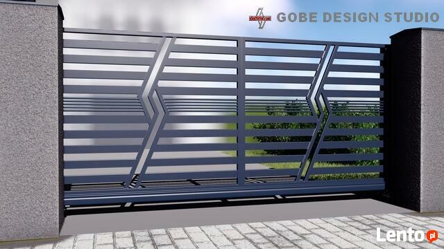 balustrady ogrodzenia bramy wjadowe metalowe przęsło panel