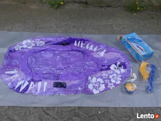 nowy ponton wiosla pompka