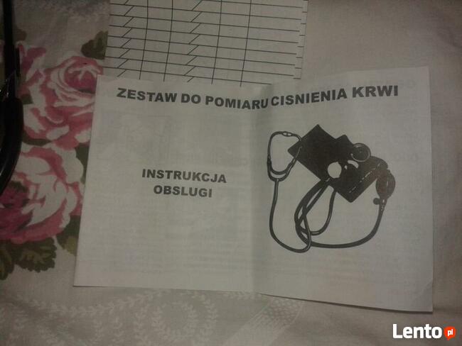 nowy ciśnieniomierz stetoskop słuchawki zegar