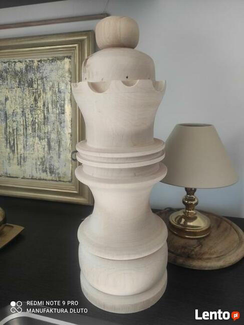 Figurki szachowe drewniane toczone figury drewniane