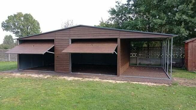 Garaż blaszany- nowoczesny wygląd