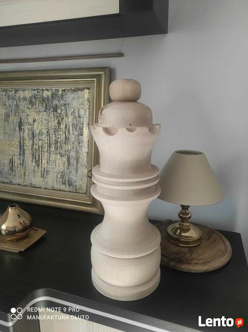 Figurki szachowe drewniane toczone figury drewniane