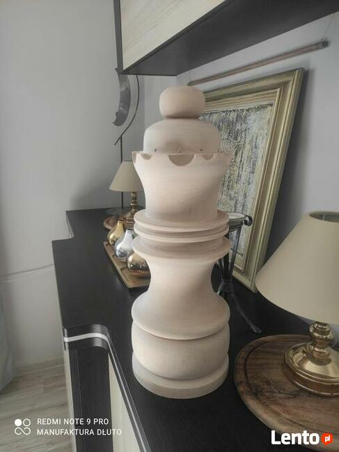 Figurki szachowe drewniane toczone figury drewniane